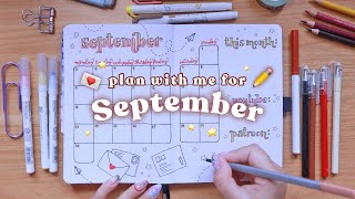 September Bullet Journal Spreads 💌 Plan With Me [upl. by Bellew]