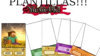 Plantillas de Cartas de YuGiOh Estilo Anime DESCARGA y TUTORIAL [upl. by Girovard]