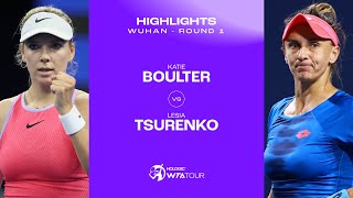 Katie Boulter vs Lesia Tsurenko  2024 Wuhan Round 1  WTA Match Highlights [upl. by Becki]