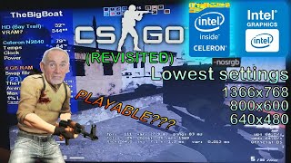 CSGO 2023 REVISITED on LOWEND LAPTOP  Intel Celeron N2840 Intel HD Bay Trail 4 GB RAM [upl. by Ku]