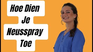 Hoe Dien Je Op Een Juiste Manier Neusspray Toe [upl. by Lucian]