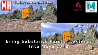 How to bring SUBSTANCE PAINTER textures into Maya and use them [upl. by Jaymie330]