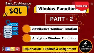 Window Function  Part 2  SQL Advance  Dsa TechSimplified [upl. by Burrill569]