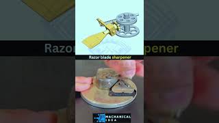 Razor Blade Sharpener Working Mechanism 3ddesign mechanism 3ddesign engineering cad 3dmodel [upl. by Rodolphe]