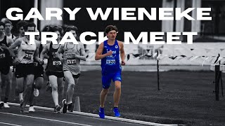 Gary Wieneke Track Meet  Steeple  track d1 trackandfield runner [upl. by Ellemaj]