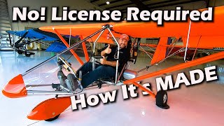 Aerolite 103 Ultralight  How its Made  Factory Tour  No License Required  Part 103 Legal [upl. by Sitrik796]