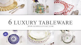 6 Luxury tableware Hermès  Herend  Bernardaud  Baccarat  Saint Louis  Sambonet [upl. by Oliana]