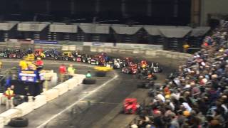 Gamblers Classic TQ midget crash 13115 [upl. by Anomar]