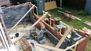 Single Storey Extension 7 x 35 metres time lapse foundation up [upl. by Beulah695]