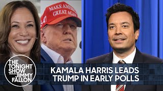 Kamala Harris Leads Trump in Early Polls Receives Song Endorsements from Beyoncé and Charli xcx [upl. by Aderf]