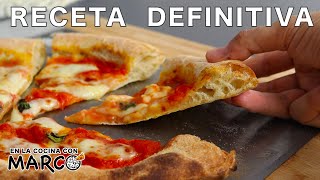 Como hacer PIZZA NAPOLITANA receta original para el HORNO de CASA 🍕 🇮🇹 [upl. by Neumann]