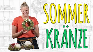 BLUMENKRÄNZE EINFACH SELBER MACHEN  DIY [upl. by Dranyam]