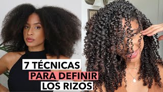 7 TÉCNICAS PARA DEFINIR LOS RIZOS  LAS MEJORES  FRIZZYDESI [upl. by Rutledge706]