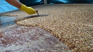 HowTo Install Epoxy Natural Stone Flooring [upl. by Nirrek]