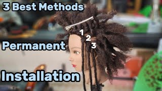 Top 3 BeginnerFriendly Permanent Dreadlock Extension Methods [upl. by Warram]