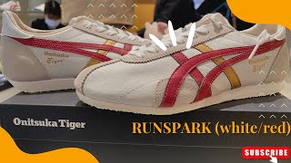 🐅ONITSUKA TIGER RUNSPARK whitered [upl. by Itoc411]