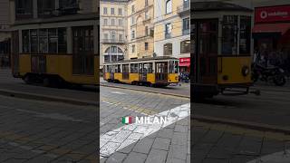 🇮🇹 MILAN tram tramspotting travel italy milan shorts short shortvideo [upl. by Akimrej]