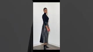 How to Style a Black Leather Skirt [upl. by Kylen]