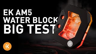 EK AM5 AIO Cooler and Water Block Roundup Test [upl. by Platon]