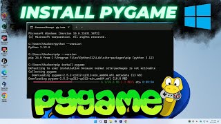 How To Install PyGame on Windows  Successfully install PyGame in Your Windows Machine [upl. by Carilyn]