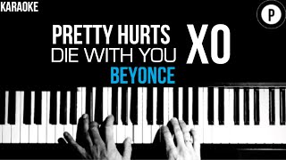 Best SONG of BEYONCE for KARAOKE versions in PIANO Lower KEY [upl. by Inor809]