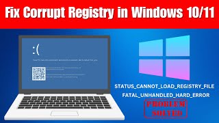 Fix Corrupt Registry in Windows 11 [upl. by Mcmurry]