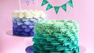 Buttercream Ombre Cake Tutorial [upl. by Janis702]