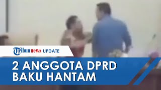 Viral Video 2 Anggota DPRD Labusel Baku Hantam di Ruang Rapat saat Bahas CSR Saling Banting Barang [upl. by Manning]