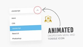 CustomDropdownMenuusingHtmlCSSampVanillaJavascriptAnimated webdevelopment javascript html [upl. by Rephotsirhc]