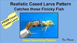 Realistic Cased Caddisfly Larva Fly Tying Pattern PRISM Caddis [upl. by Einreb]