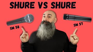 Shure SM58 VS Shure SM57 migliori microfoni economici per Podcast [upl. by Tracie]