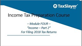 Tax Preparation Course for Professional Preparers Module 4 Part 2 [upl. by Bromley]