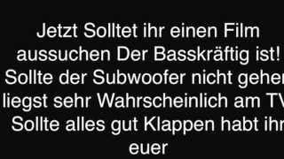 Tutorial Subwoofer an TV anschließen [upl. by Sanford]