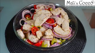 INSALATA di POLLO alla GRECA  Ricetta LIGHT Facile e Veloce [upl. by Rochus469]