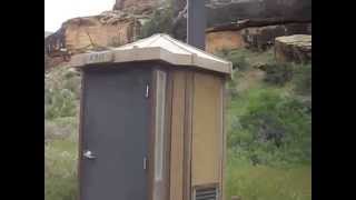 Desert outhouse at Peekaboo campground Salt Creek Canyonlands [upl. by Dorreg]