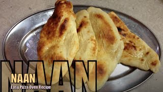 Naan Bread in a Pizza Oven cheekyricho tutorial [upl. by Inahpets]