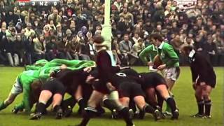 1973 Rugby Union Test Match Ireland vs New Zealand All Blacks Highlights [upl. by Einahpetse]