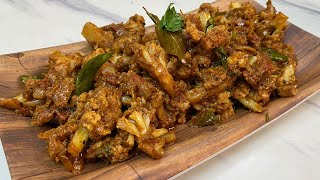 காலிஃப்ளவர் மிளகு மசாலா  Cauliflower Masala  Cauliflower Curry In Tamil [upl. by Gracye]