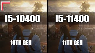 Intel Core i510400 vs Intel Core i511400 Z490 — Test in 10 Games 1080p 1440p [upl. by Nolyarb]