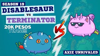 LOW BUDGET 20K DISABLESAUR TEAM VS TERMINATOR  Season 19 [upl. by Philcox5]