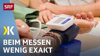 Blutdruckmessgeräte im Test Viele Geräte messen ungenau  2019  Kassensturz  SRF [upl. by Hewart]