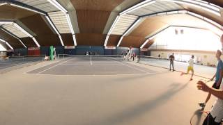 TennisUniversity XMas battle 2013 Part 2 with Andrea Petkovic and Rainer Schüttler [upl. by Laven]