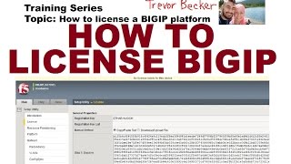 How to license a BIGIP load balancer  Video 4  Free F5 LTM load balancer training videos [upl. by Dihgirb]