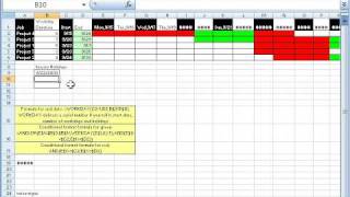 Excel Magic Trick 327 Gantt Chart with Weekends and Holidays [upl. by Nolrah]