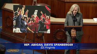 On US House Floor Spanberger Recognizes Fredericksburg Nationals on Carolina League Championship [upl. by Sucramaj847]