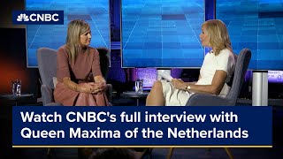 Watch CNBCs full interview with Queen Máxima of the Netherlands [upl. by Neirda]