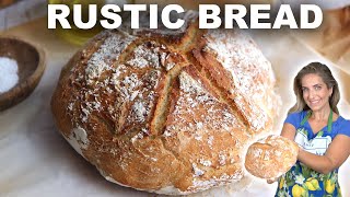 How to Make Easy Rustic Bread at Home  Quick amp Simple Recipe [upl. by Brnaby]