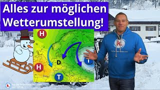 Kommt die große Wetterumstellung Die neusten Karten zu Schnee und Kälte [upl. by Eissoj]