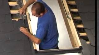 RoofLITE window installation  Slate roof  The flashing [upl. by Silvano588]