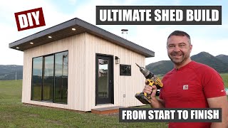 12x20 Ultimate Shed Build from Start to Finish [upl. by Moht]